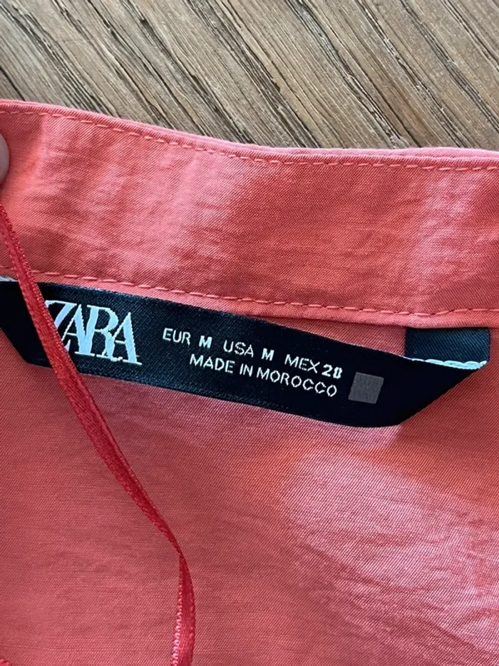 Robe manches 3/4 corail Zara - photo numéro 7
