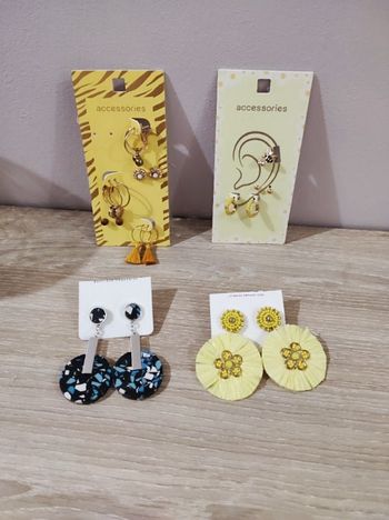 Lot de boucles d'oreilles, Promod, Accessoiries et Naf naf, NEUVES!