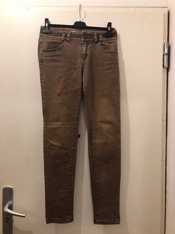 Pantalon cours etam regular marron taille XS