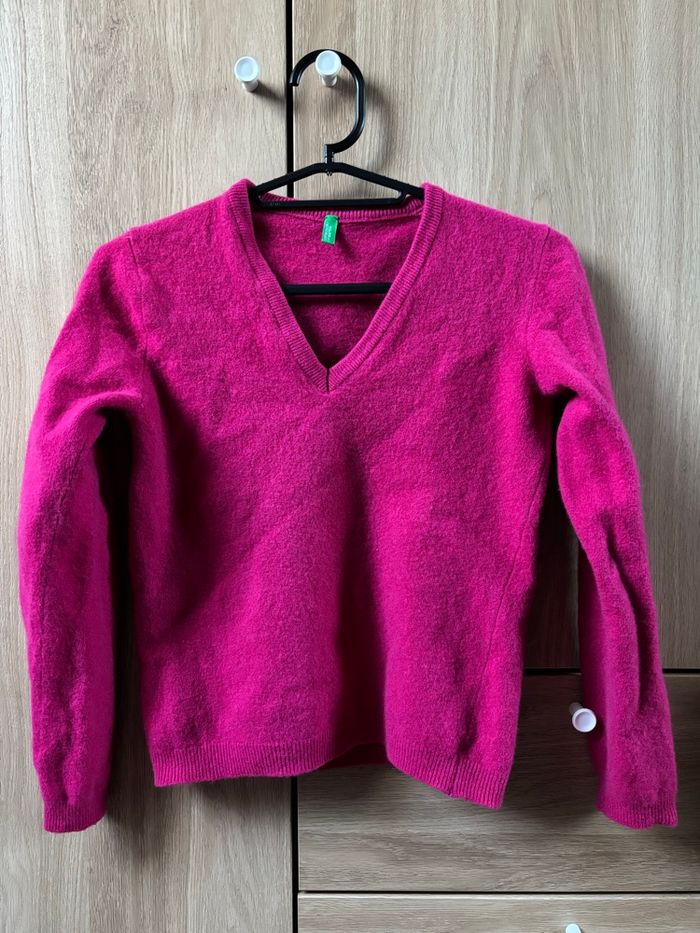 Pull femme fuchsia