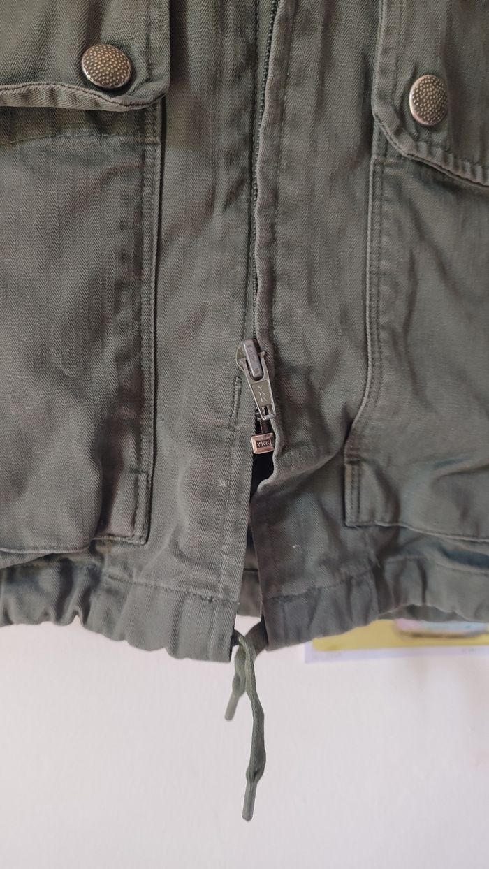 Veste kaki y2k style militaire taille S - photo numéro 7