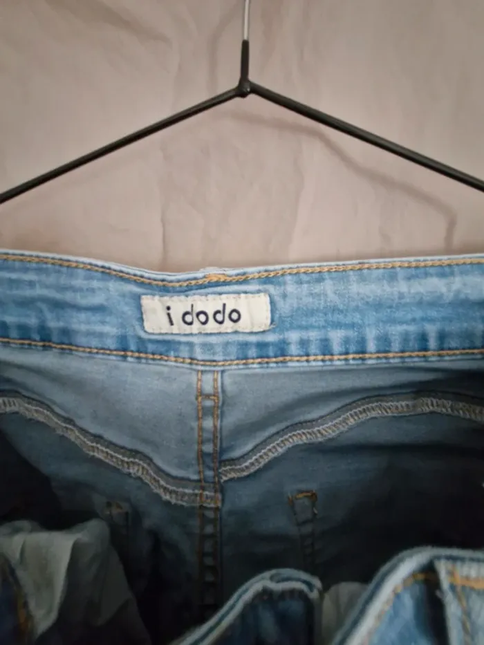 Pantacourt jean bleu femme 38 - photo numéro 4