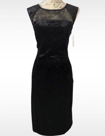 Robe noire en velours