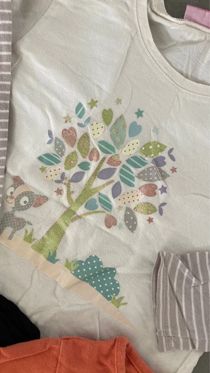 Lot ensemble garde robe haut pull polaire gilet vêtement fille taille 5 ans - photo numéro 5