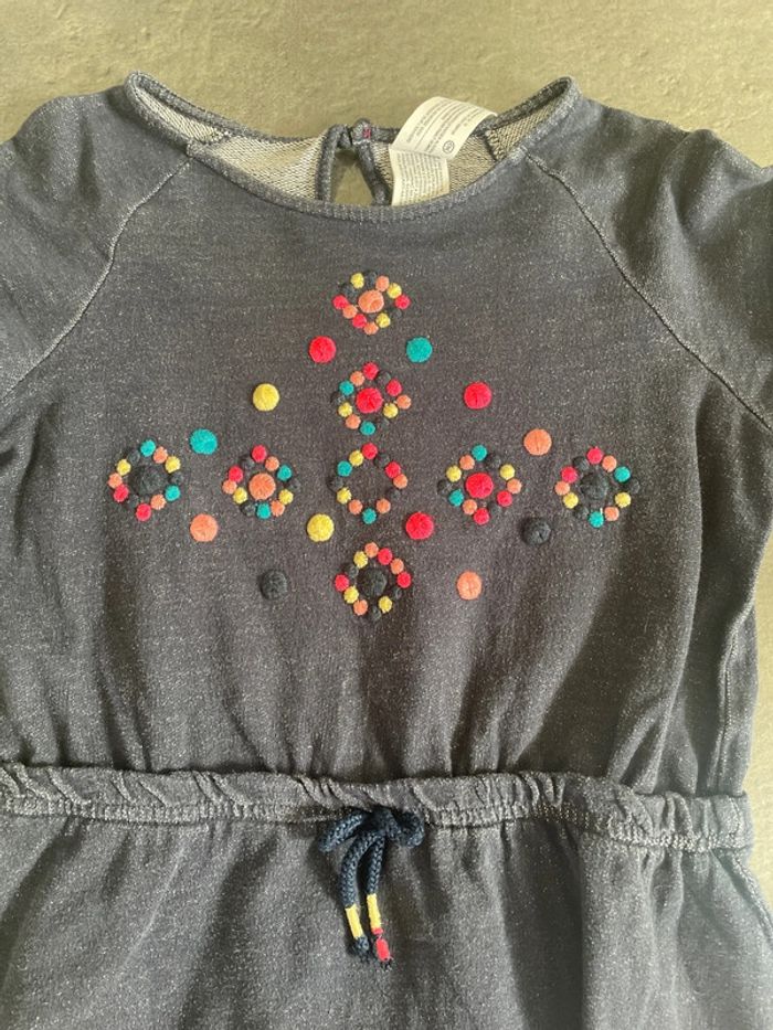 Robe jeans broderie - photo numéro 2