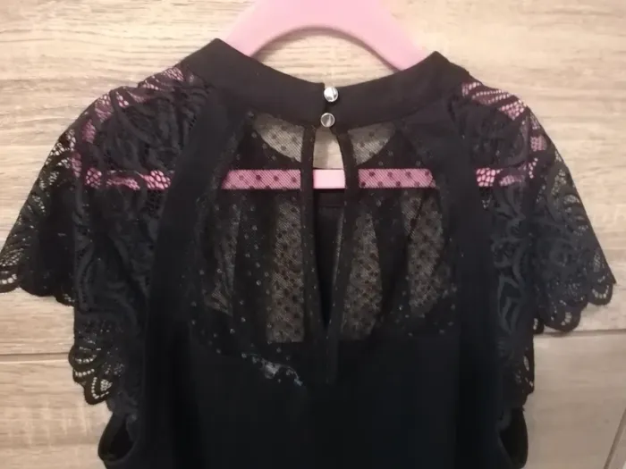 Haut noir Morgan en dentelle taille M - photo numéro 13