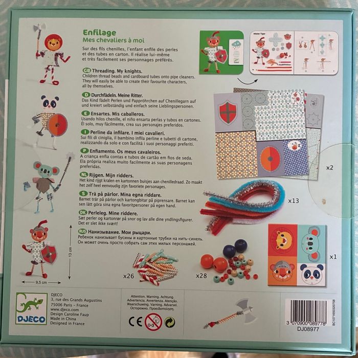 Djeco enfilage mes chevaliers à moi - photo numéro 2