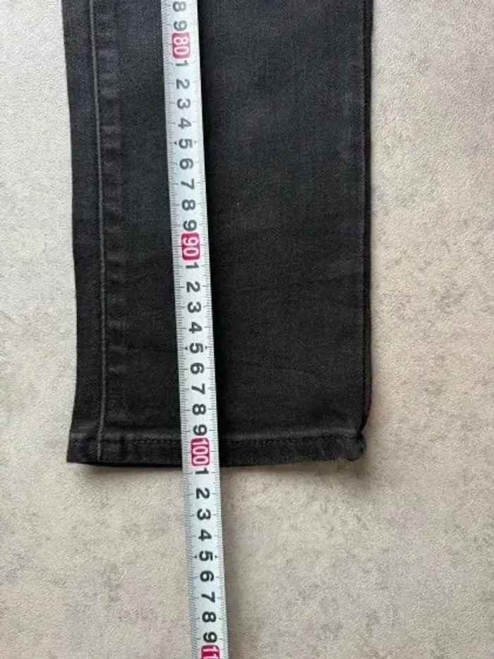 Jeans Levi's 311 W29 FR38 L30 coupe droite noir Femme Women pan560b - photo numéro 4