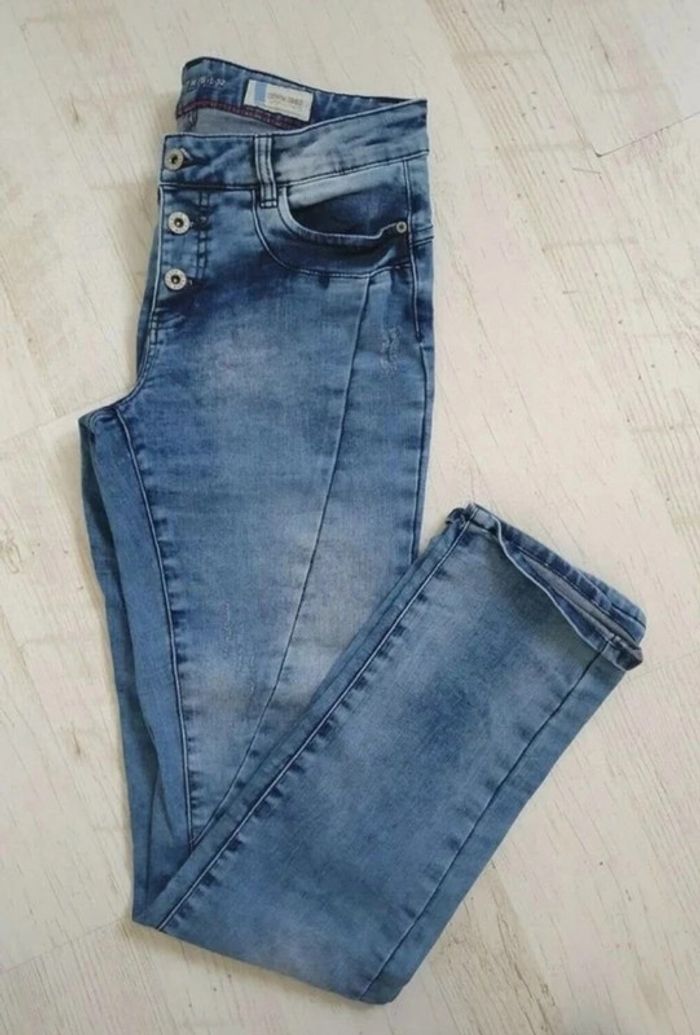 Jeans Straight Denim 1982 braguette boutons T: W28/L 32 (38) - photo numéro 9