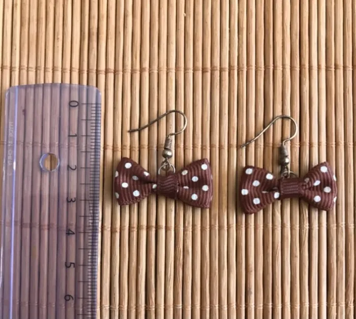 Boucles d’oreilles noeuds papillon - photo numéro 4