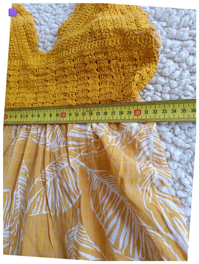 Combi Short jaune crocheté et fluide vintage été - photo numéro 6
