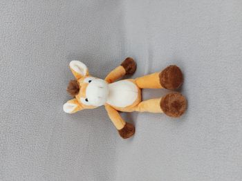 Peluche doudou cheval TOTAL NICOTOY orange blanc marron 25 cm TTBE