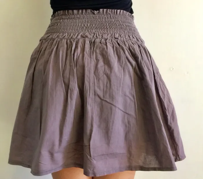 Jupe patineuse taupe