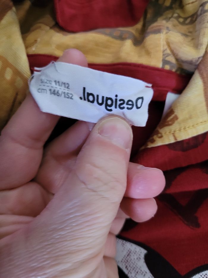 t-shirt Mlongue avec capuche désigual 11/12ans mickey  (5e) - photo numéro 4