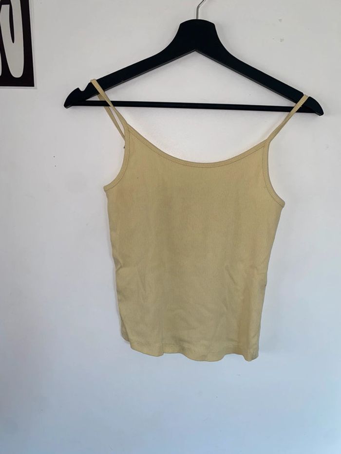 crop top jaune