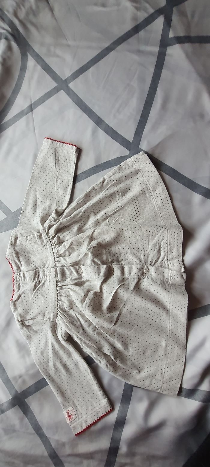 Robe Balnche à pois noir - photo numéro 2