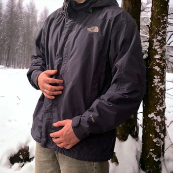 The North Face Hyvent Jacket vintage 90s imperméable navy blue - Taille XL