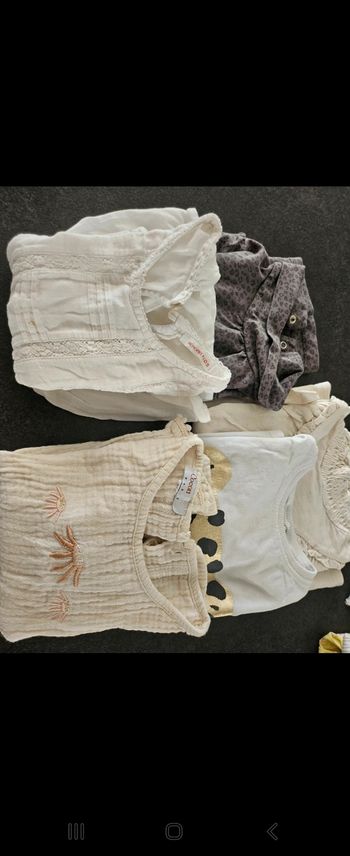 Lot 5 t shirts manches longues