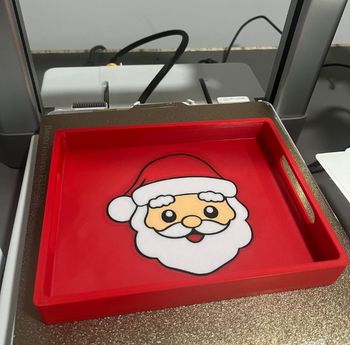 Plateau de Noël avec père Noël