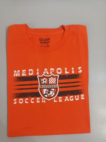 Tee-shirt vintage football américains  Bulldogs mediapolissoccer league