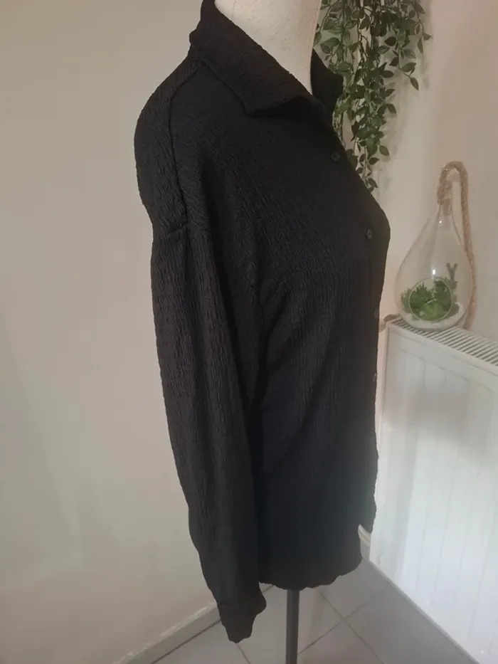 Chemise texturée noire T38 - photo numéro 3