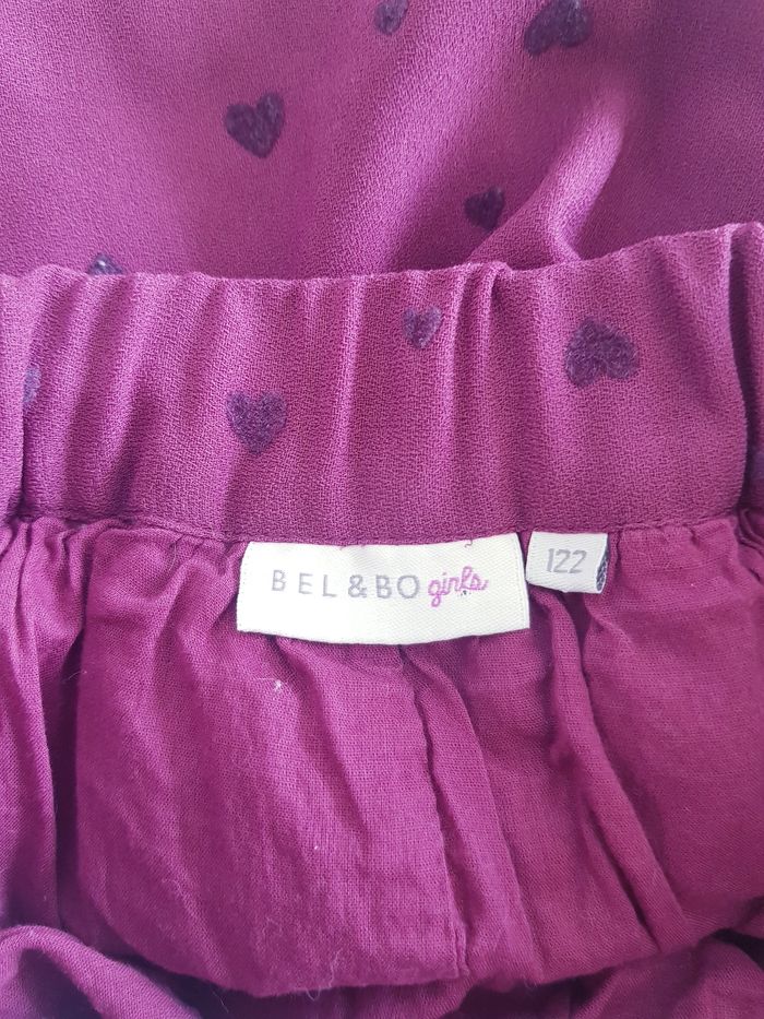 Bel & Bo - Jupe doublée - Taille élastiquée - Cœurs (6 ans) - photo numéro 4