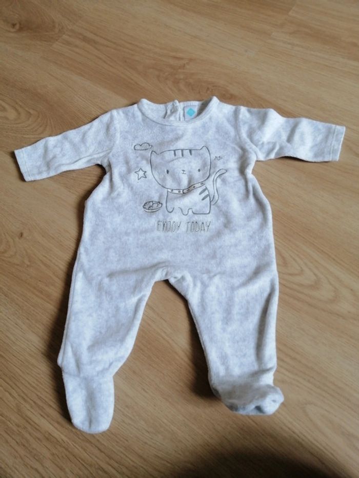 Pyjama velours 1 mois