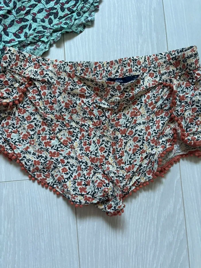Lot de 2 pyjamas shorts Kiabi - taille M - photo numéro 4