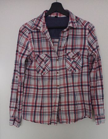 Chemise à carreaux femme 38