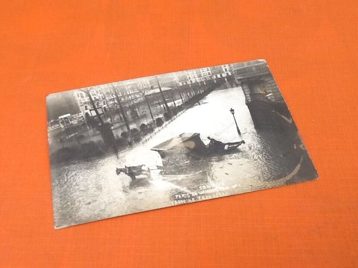 Photographie Martinez Faubourg Saint-Antoine Paris Inondations 1910 - photo numéro 4