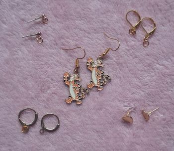 Boucles d'oreilles Tigrou Disney