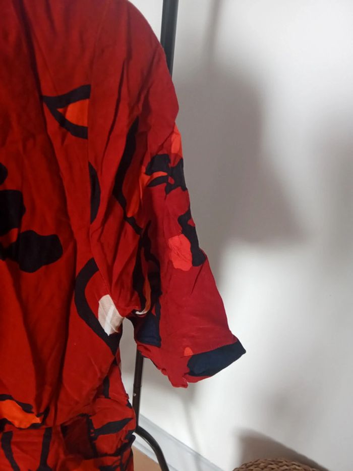 Robe rouge à fleurs 🌸 Captain Tortue - 40 - photo numéro 4