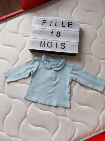 Tee-shirt manche longue fille 18 mois