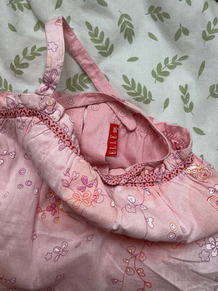 barboteuse rose motifs violet 9 mois elle - photo numéro 5