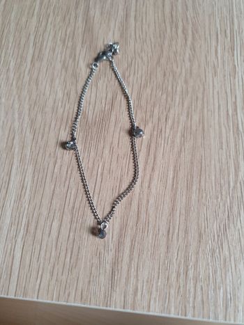 Bracelet de cheville avec boules à facettes