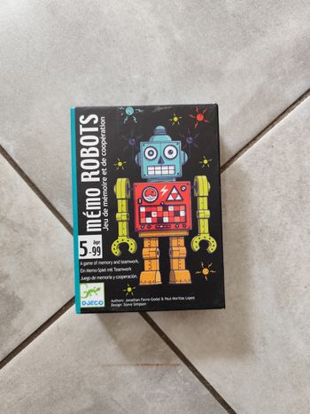 Jeu mémo robot
