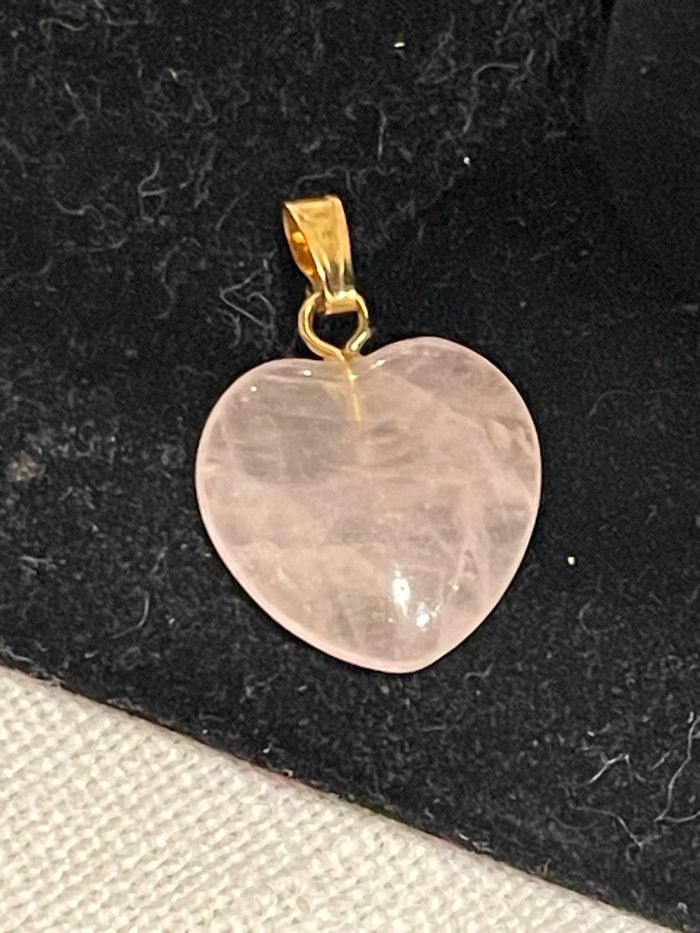 Pendentif pierre naturelle quartz rose