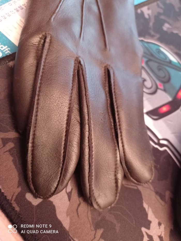 Gants femme simili cuir taille 7 - photo numéro 7