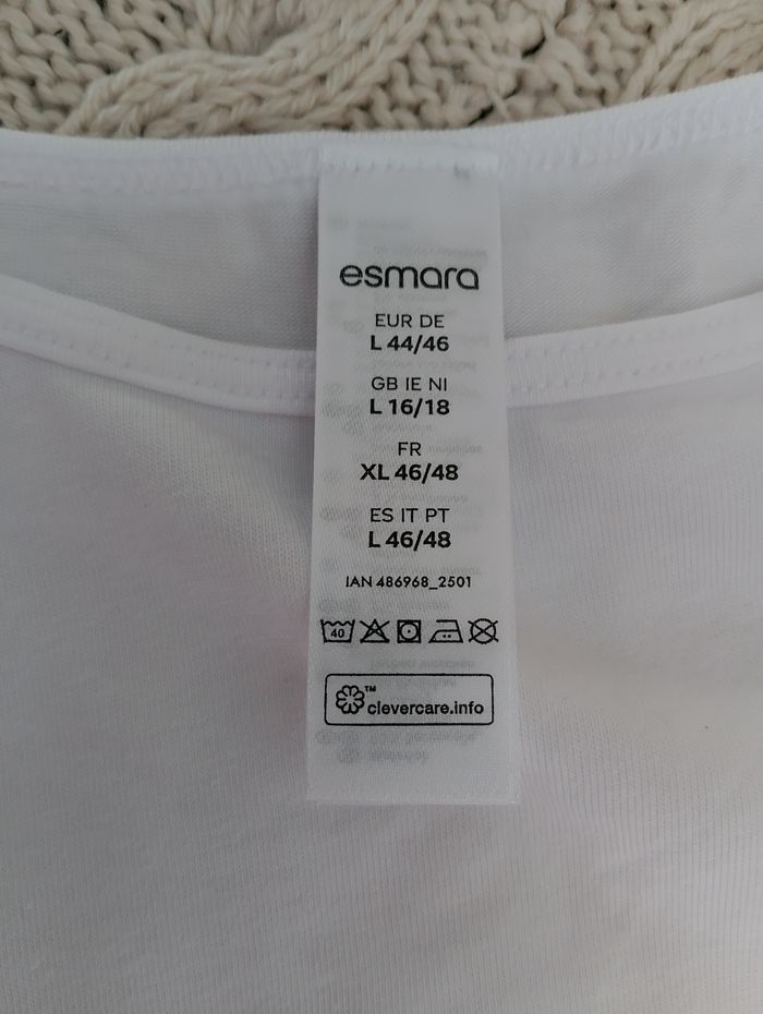 Body blanc esmara xl 4648 - photo numéro 3