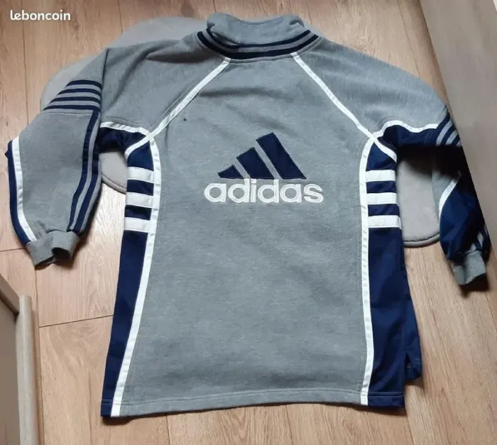 Veste "adidas" grise 14 ans en bon état - photo numéro 4
