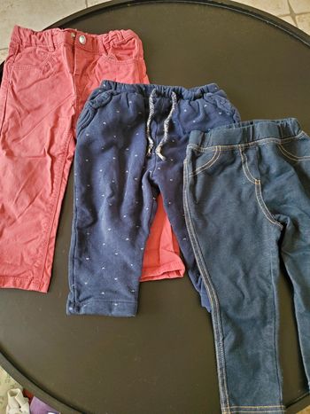 Lot 3 pantalons 18 mois