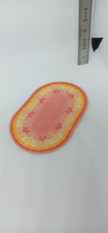 Tapis de chambre avec cœurs playmobil