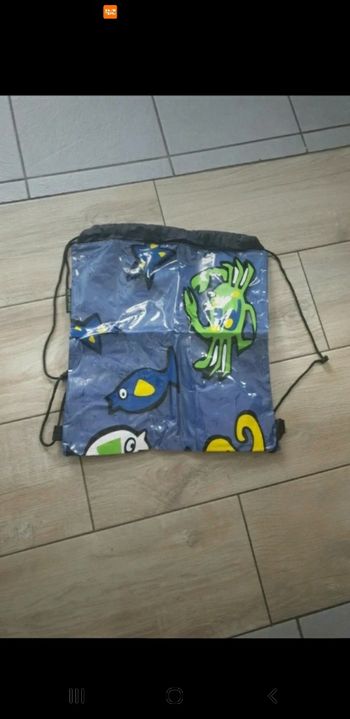 Petit sac à dos plastifié piscine