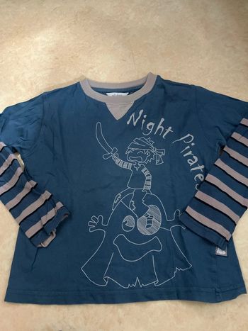 T-shirt manches longues Nuits d’Étoiles pyjama 8 ans