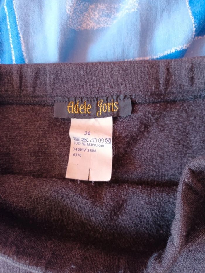 Jupe courte adèle joris T 36 gris foncé - photo numéro 3