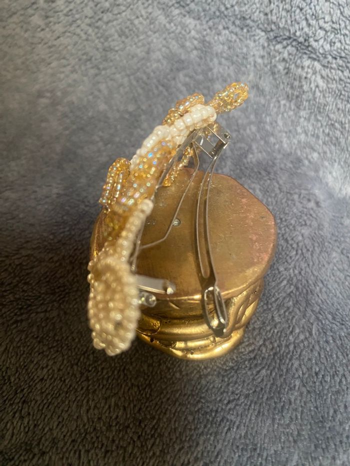 Vintage barrette à cheveux perles - photo numéro 6