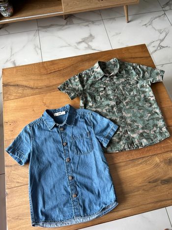 Lot 2 chemises manches courtes 6 ans c&a Monoprix