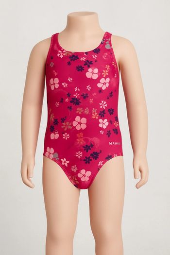 Maillot de bain Nabaiji 2 ans • Fille • Rose fleuri • Très bon état