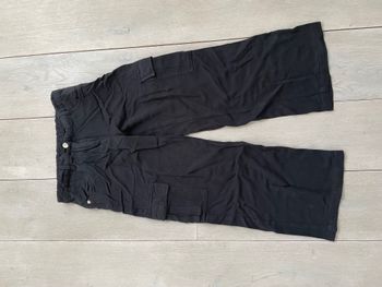 Pantalon cargo fluide noir fille 11 ans