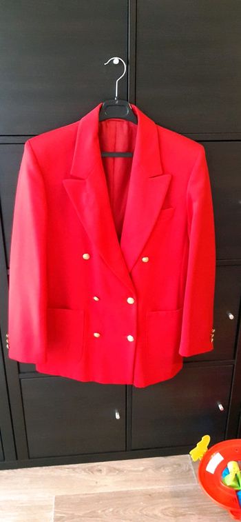 Veste rouge laine